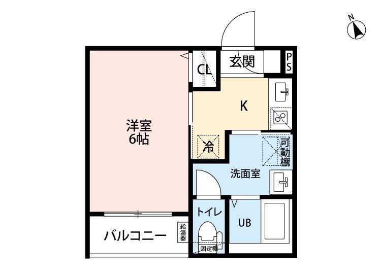 ROBOT HOME 新守山(1K/2階)の間取り写真