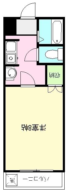 Mセレーノ(1K/2階)の間取り写真