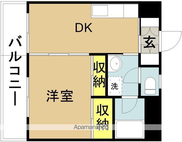 シティコーポ大淀(1DK/3階)の間取り写真
