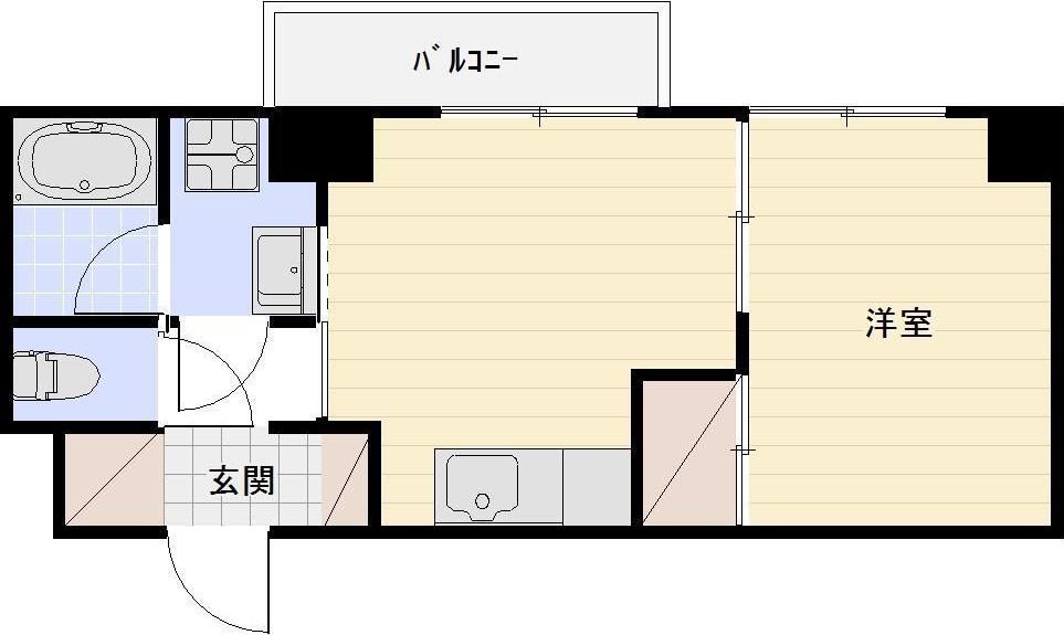 IS常盤(1DK/9階)の間取り写真