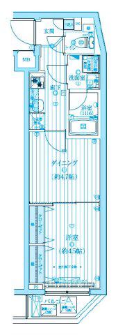 MV IMP常盤台(2K/3階)の間取り写真
