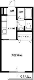 フィオーレ千城台(1K/2階)の間取り写真