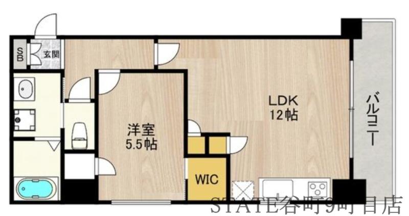 CASA FELICE(1LDK/2階)の間取り写真