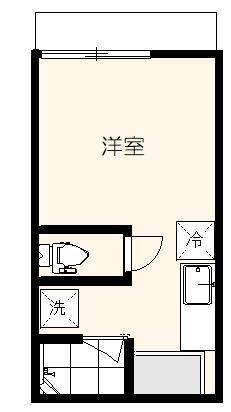 ドーマ西大井(ワンルーム/2階)の間取り写真