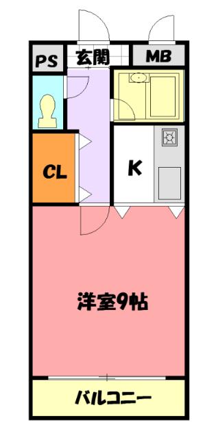 ロイヤルステージ(1K/5階)の間取り写真