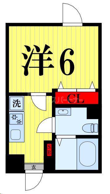 VISTA町屋(1K/5階)の間取り写真