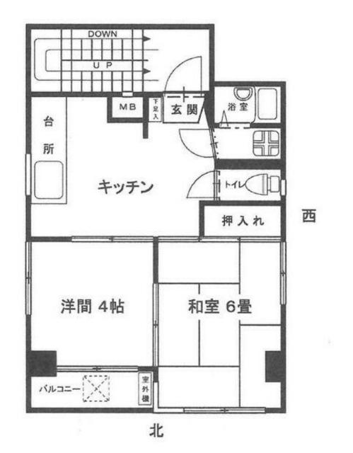 セントラルハイツ千歳(2K/3階)の間取り写真