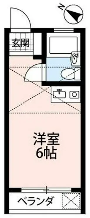 長瀬カレッヂ 2階階 間取り