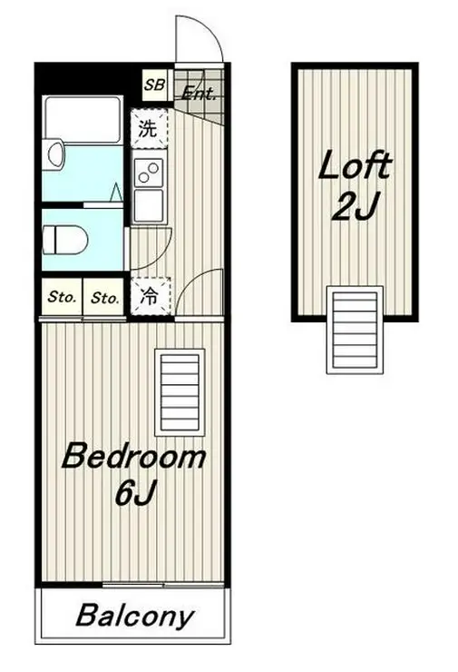 レオパレス向ヶ丘 1階階 間取り