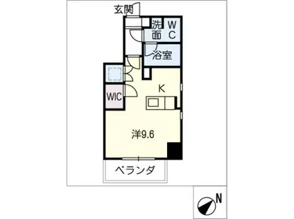 カサプラティーノ名古屋ノルテ(ワンルーム/4階)の間取り写真