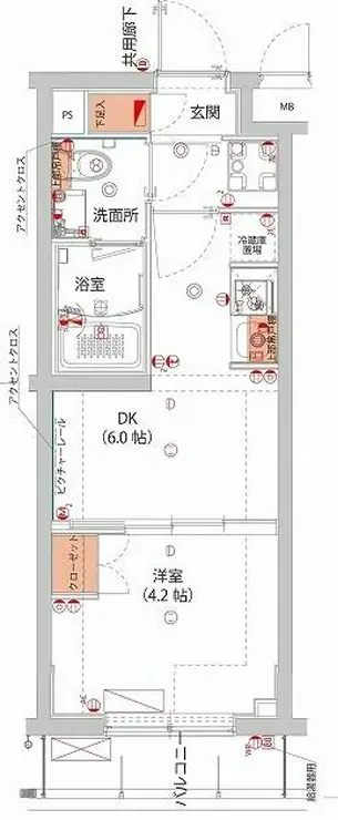 ハーモニーレジデンス武蔵小杉フォレストスクエア 3階階 間取り