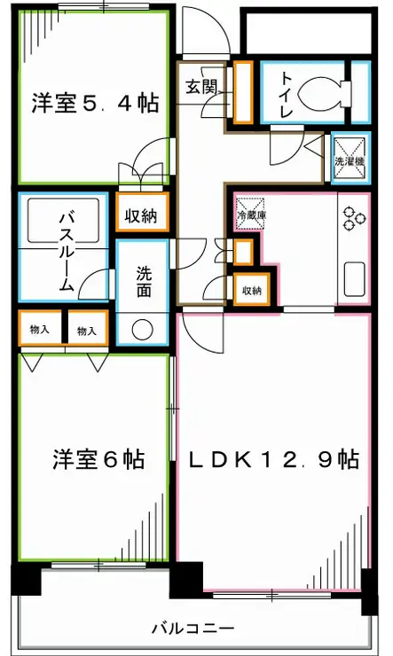 ラフィーネ阿佐谷 5階階 間取り