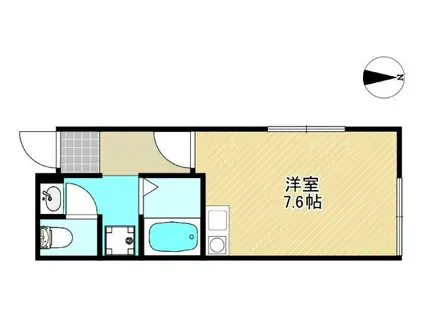 佐紀町平屋(ワンルーム/1階)の間取り写真