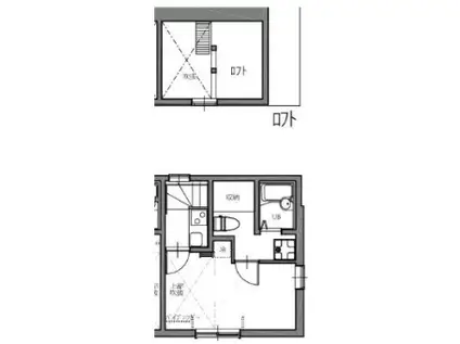 A-SQUARE(1K/2階)の間取り写真