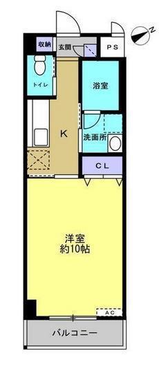タンネンバウムIII(1K/8階)の間取り写真