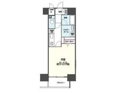 シエル新堀(1K/5階)の間取り写真