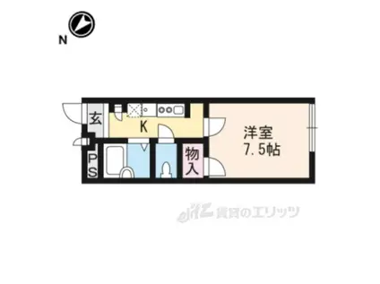 レオパレス郷(1K/1階)の間取り写真