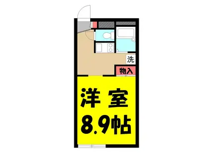 CYTHERLIS(1K/1階)の間取り写真