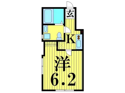 SORA ONE(1K/3階)の間取り写真