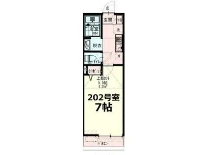 SOYO3(1K/2階)の間取り写真