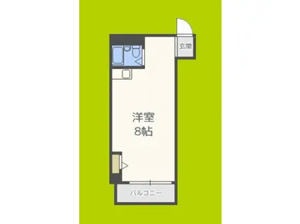 デイズハイツ朝潮橋(ワンルーム/4階)の間取り写真