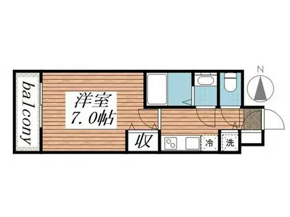 メゾン・ド・ヴィレ高円寺(1K/3階)の間取り写真