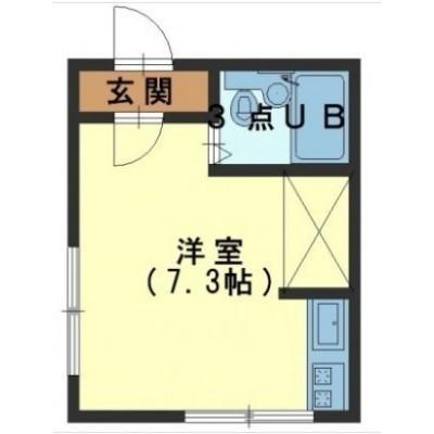ハイツサンドリーム(ワンルーム/3階)の間取り写真