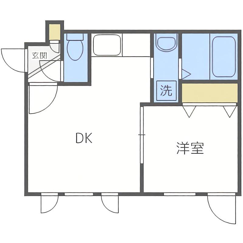 リッチタウン栄通壱番館(1LDK/3階)の間取り写真
