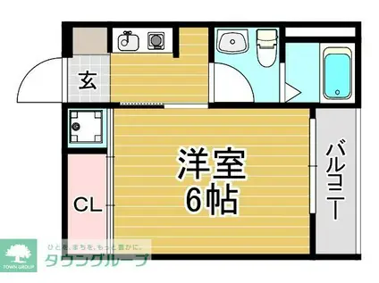 CASAMENTO CALCE(1K/2階)の間取り写真