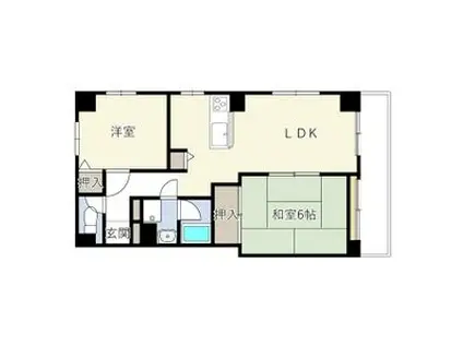 INOVE豊平公園(2SDK/6階)の間取り写真