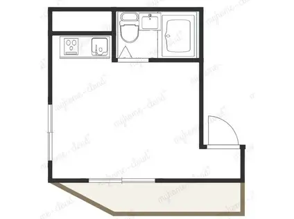 シャトレーヌ(ワンルーム/3階)の間取り写真