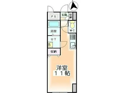 第6松屋ビル(ワンルーム/8階)の間取り写真