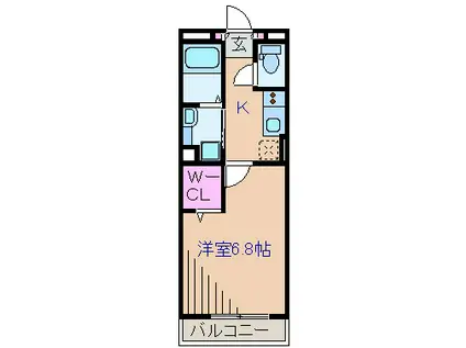 コンフォール新横濱I(1K/3階)の間取り写真