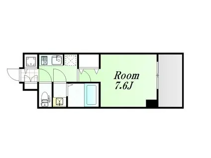 サムティ本町橋IIMEDIUS(1K/2階)の間取り写真