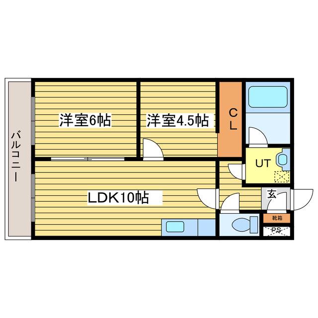 サントアリオデ元町(2LDK/5階)の間取り写真