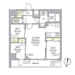 NOGATA RESIDENCE(3LDK/2階)の間取り写真