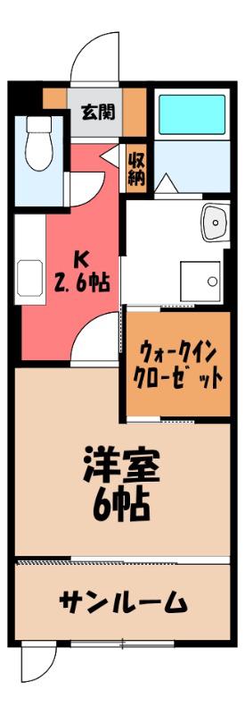 EIJU HOUSE(1K/2階)の間取り写真