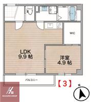 SCALA TOYOTSU(1LDK/1階)の間取り写真