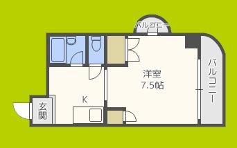 メゾン住吉弐番館(ワンルーム/5階)の間取り写真