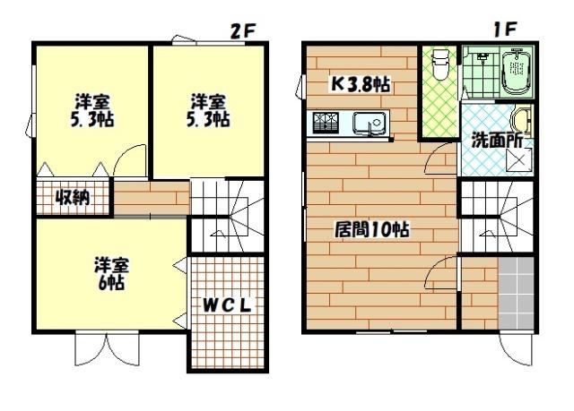 EVEN(3LDK/1階)の間取り写真