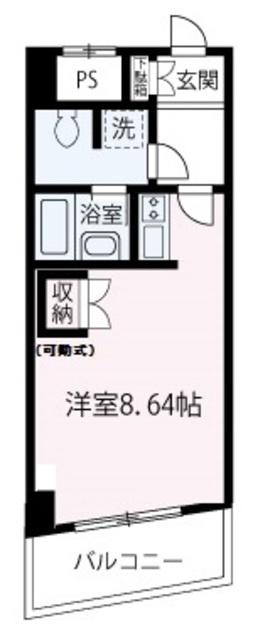 アラピスタ(ワンルーム/6階)の間取り写真