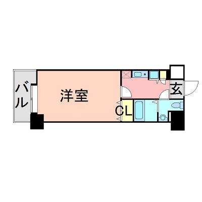 サヴォイステーション(1K/2階)の間取り写真