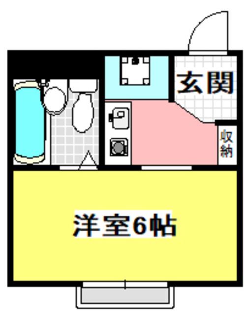 タックハウス(1K/3階)の間取り写真