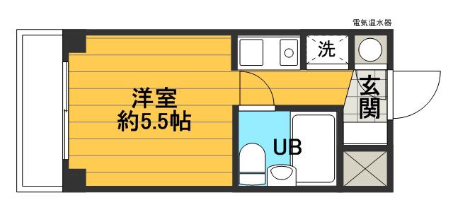 トップ立川(ワンルーム/3階)の間取り写真