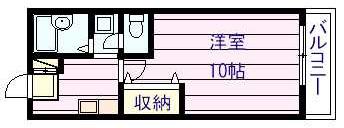 コンドウハイツ(1K/1階)の間取り写真
