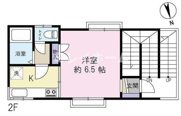 クロノス大森(1K/2階)の間取り写真