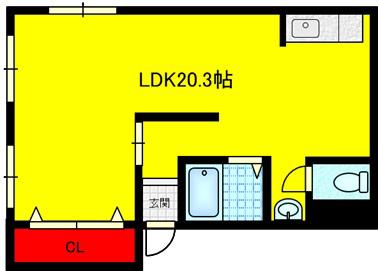 ラフォーレ鴻池元町(2LDK/2階)の間取り写真