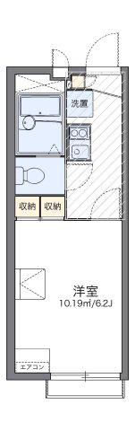 レオパレス陽光台(1K/2階)の間取り写真