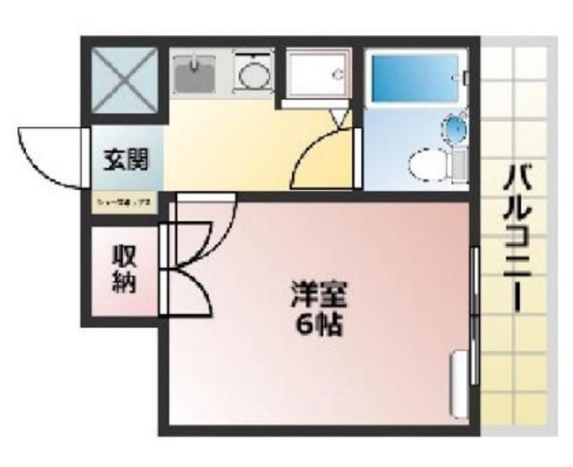 ハイムイトウ(1K/3階)の間取り写真
