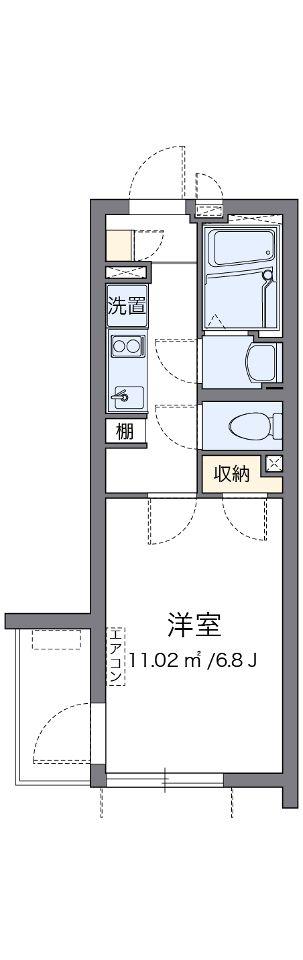 クレイノYAMASHITA(1K/2階)の間取り写真
